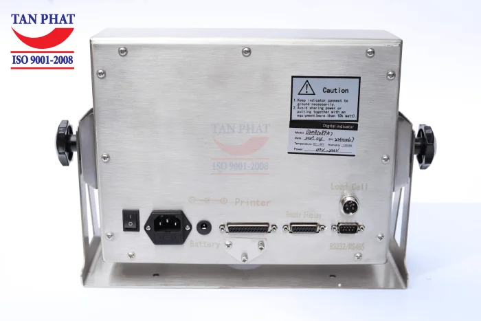 Đầu cân cho phép kết nối với các thiết bị ngoại vi như máy tính, máy in, màn hiển thị led