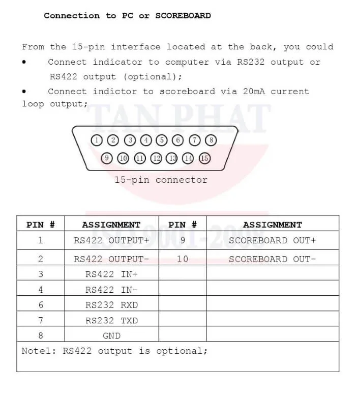 Hướng dẫn kết nối cân bàn điện tử A9 với máy tính